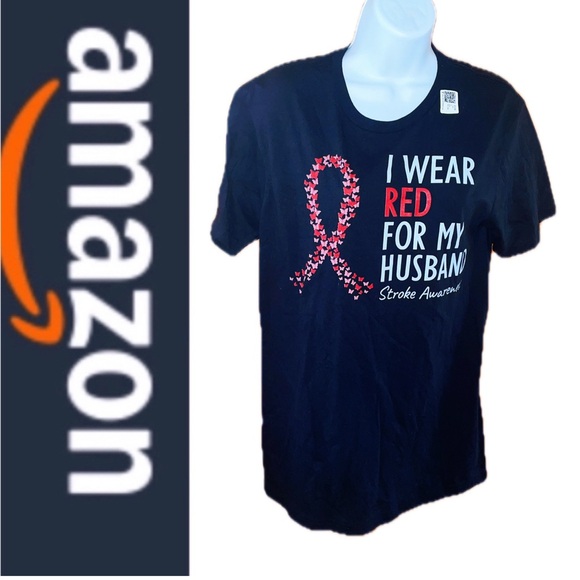 Stroke Awareness Support Shirt 🎗️❤️🖤 - Picture 1 of 11